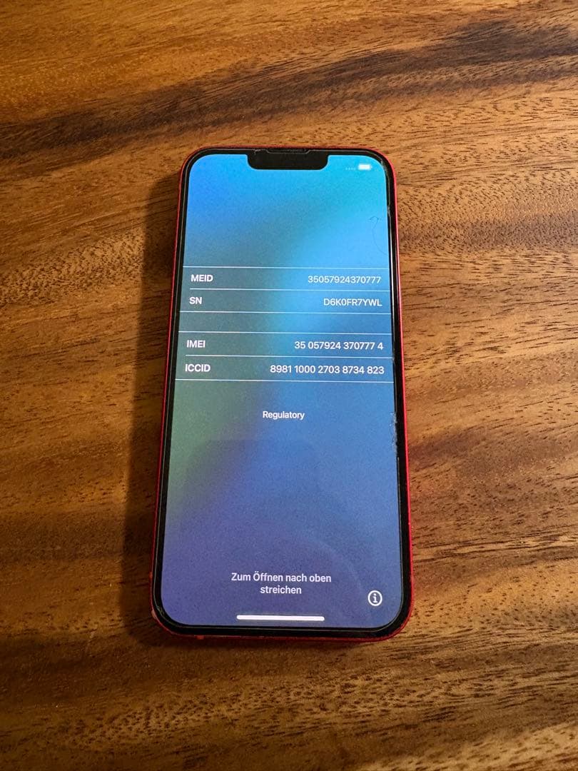 Apple iPhone 13 (PRODUCT(RED)) 本体　128GB