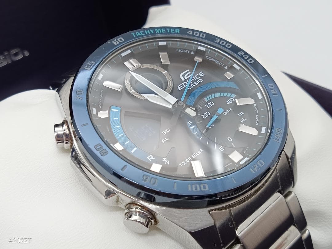 カシオ　CASIO EDIFICE　ECB-900 ブルー　ソーラー