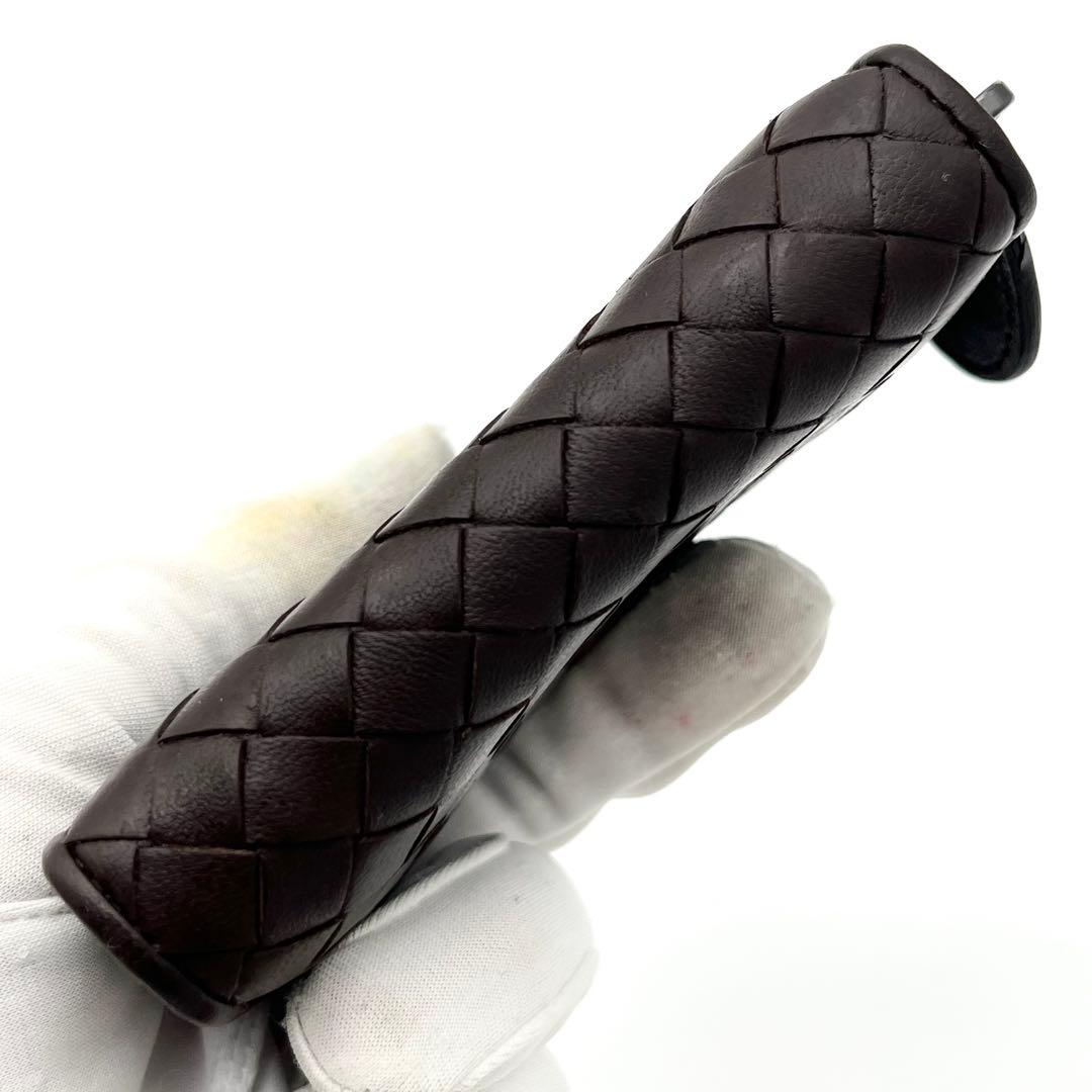 【美品】ボッテガヴェネタ　ケース　小銭入れ　イントレチャート　ブラウン