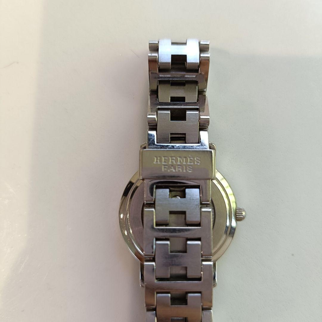 HERMES エルメス腕時計　クリッパー　ダークグレー