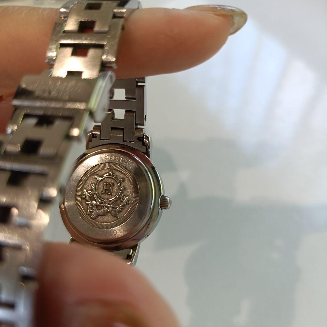 HERMES エルメス腕時計　クリッパー　ダークグレー