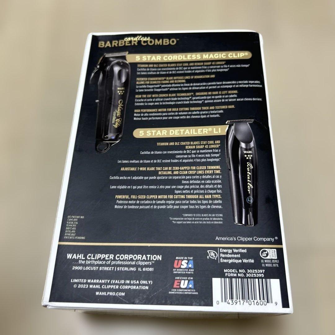 未使用品WAHL cordless BARBER COMBO バリカン