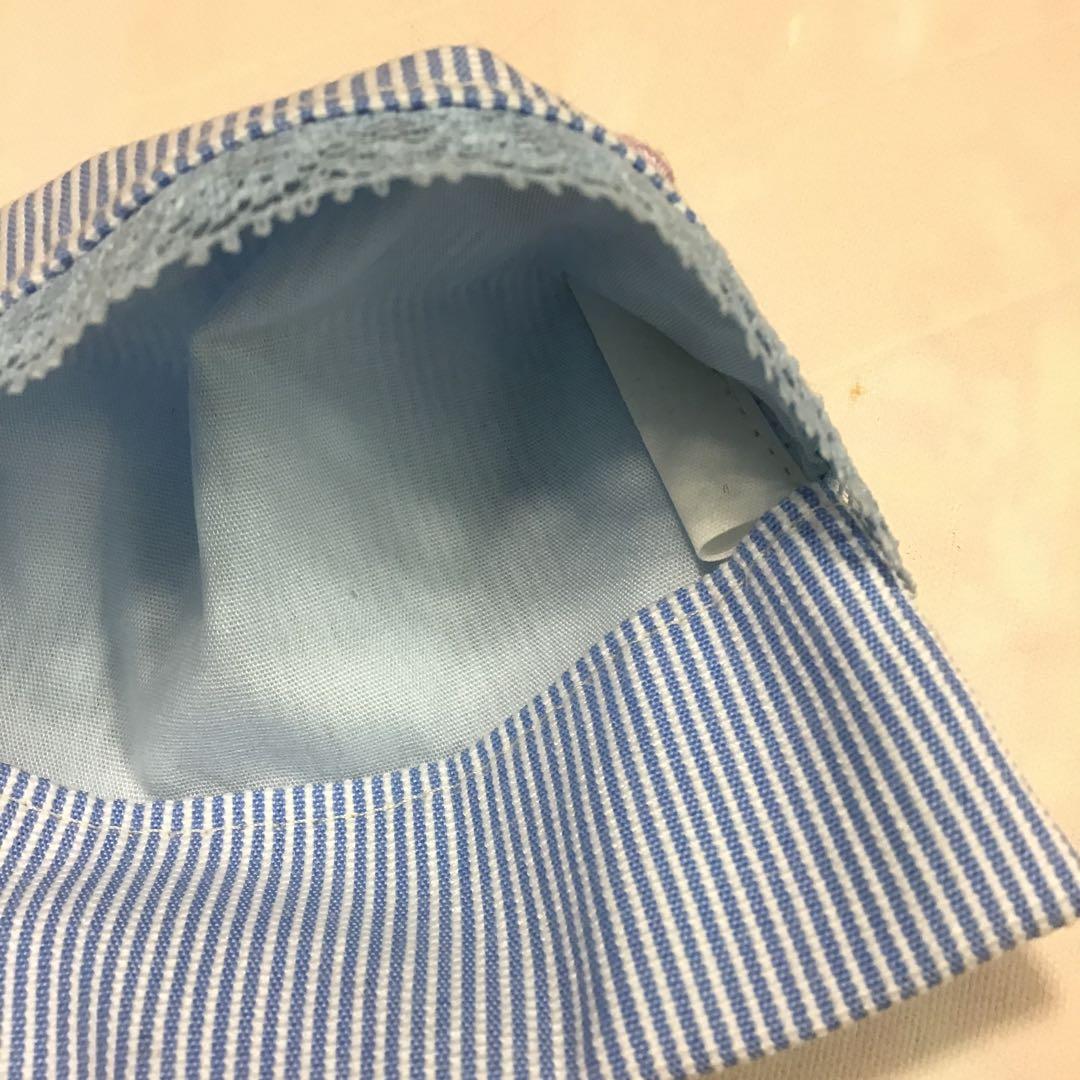 らびです 大人ティッシュ入れ以外は　お名前テープを縫い付けています。