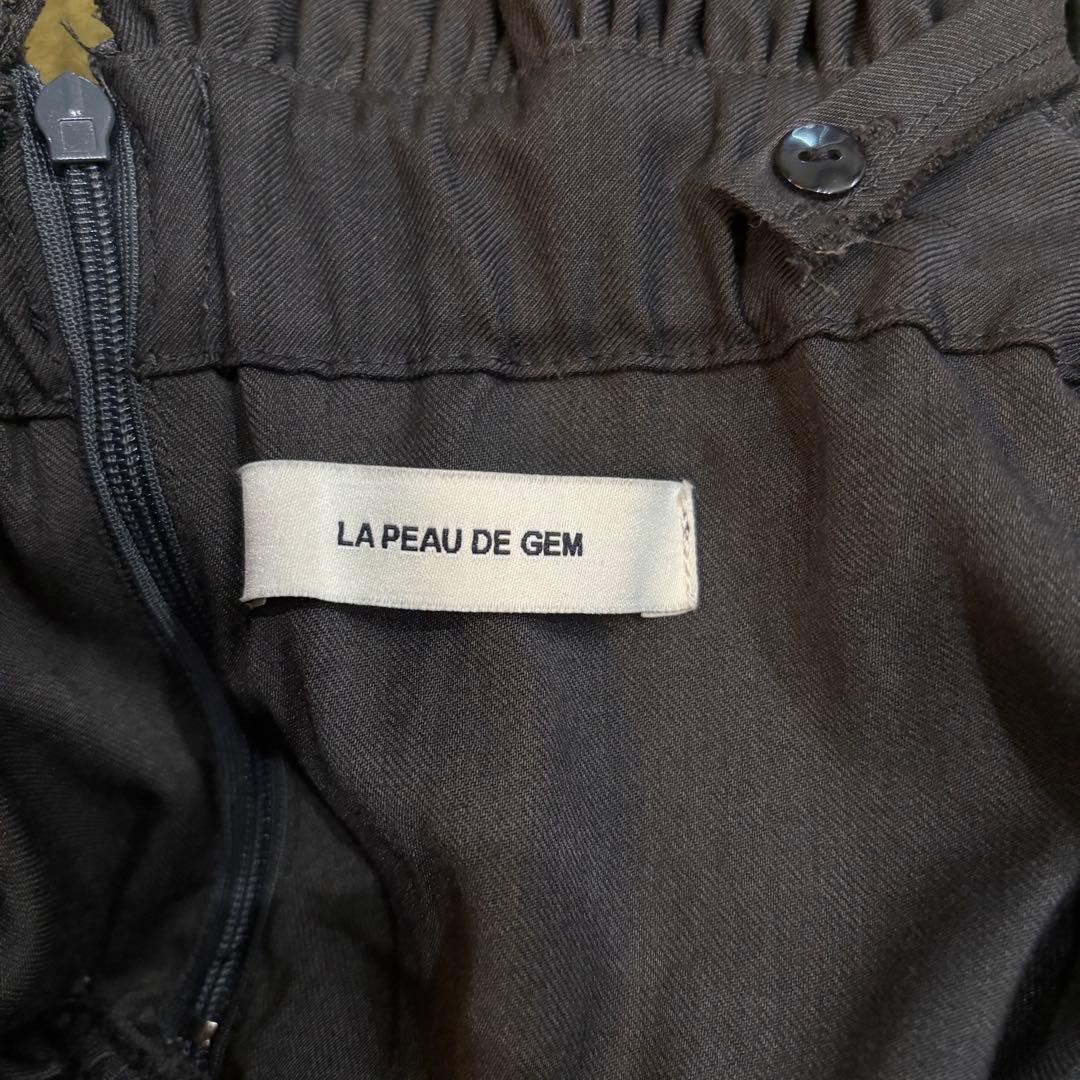 LA PEAU DE GEM buri bare top ベアトップ ブラック