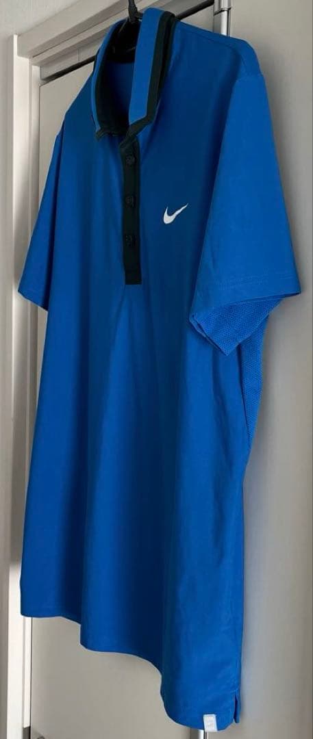 NIKE ナイキ　テニス　ポロシャツ　ブルー　M フェデラー