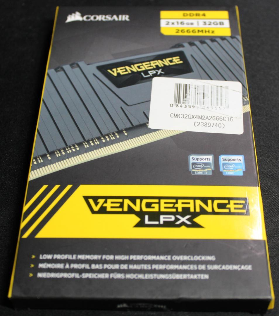 Corsair コルセア DDR4 32GB (16GB×2)2666MHz