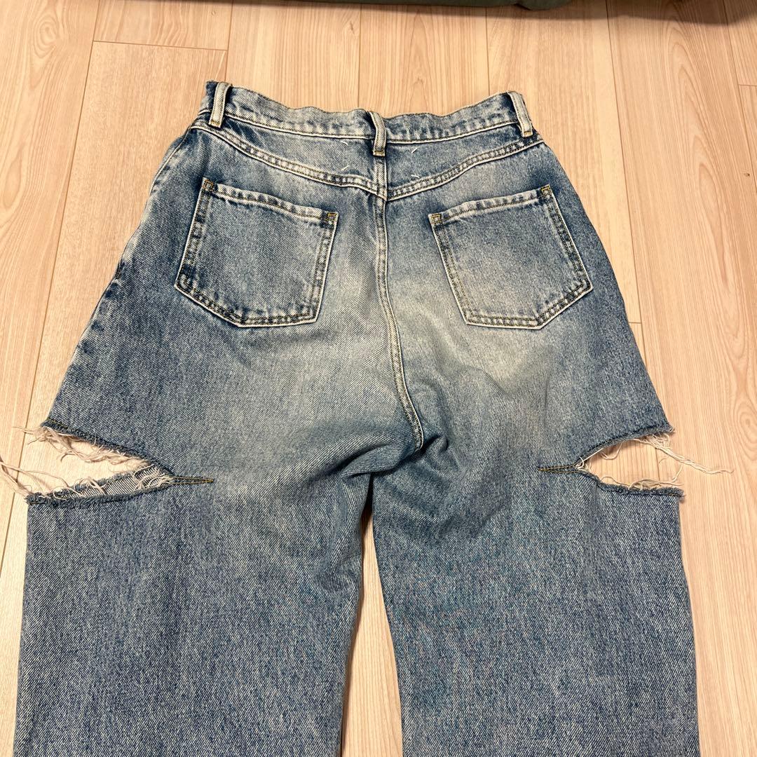 マルジェラ ダメージ加工 デニムパンツ