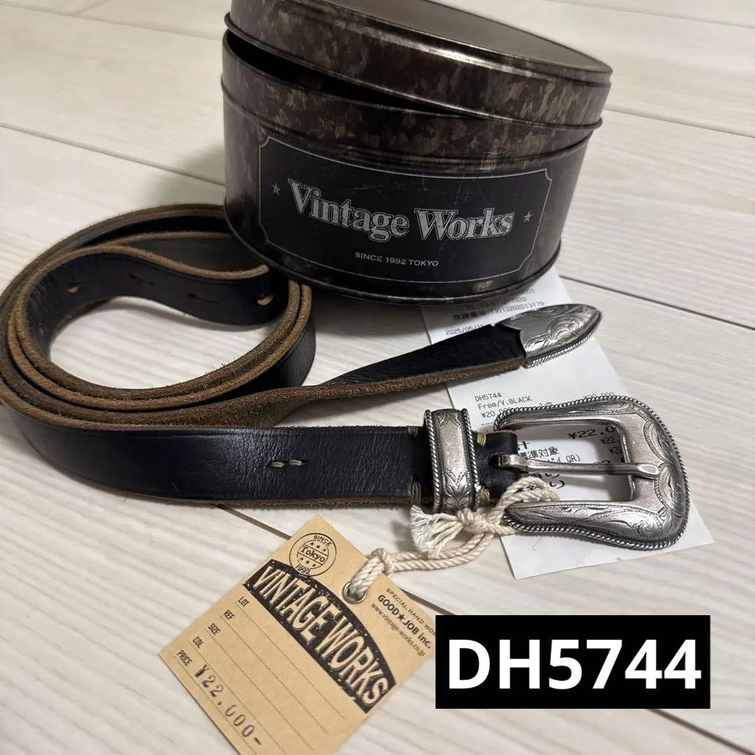 Vintage Works レザー ベルト サイズフリー【DH5744】