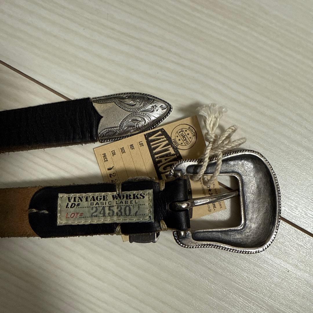 Vintage Works レザー ベルト サイズフリー【DH5744】