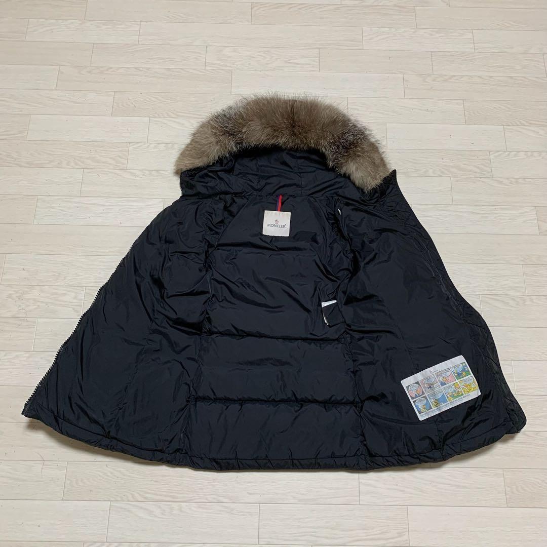 人気★モンクレール　クリオン　CLION 00 リアルファー　ブラック4D273