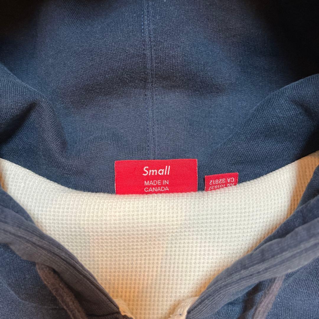 トップス Supreme Hood Logo Thermal Zip Up Hoodie