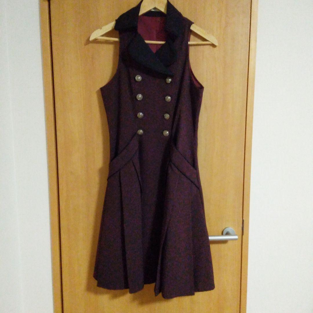 m*y様 グレーティアジャンパースカート　ボルドー ダブルボタン