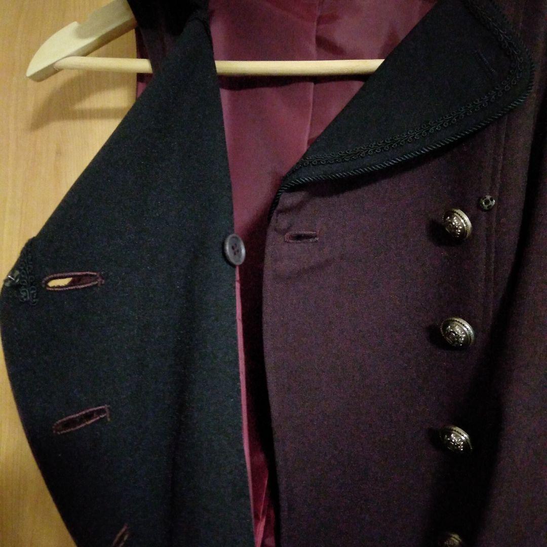 m*y様 グレーティアジャンパースカート　ボルドー ダブルボタン