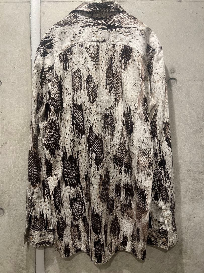 Just Cavalli パイソンプリント シャツ メンズ ジャストカヴァリ