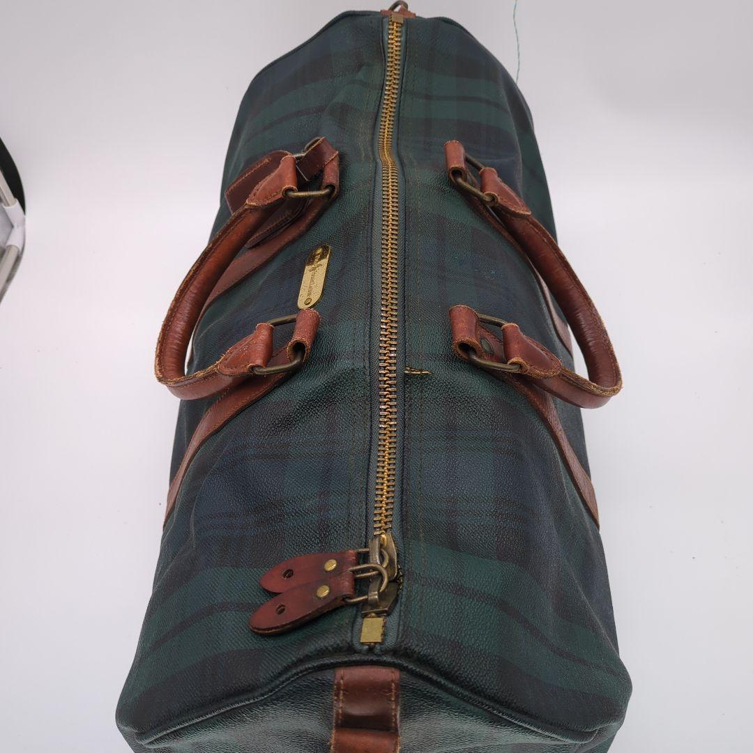 ポロラルフローレン ボストンバッグ ブラックウォッチ チェック ショルダー