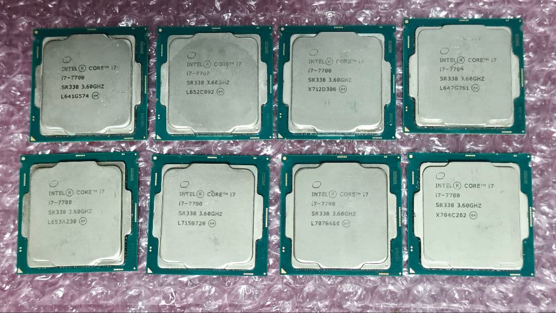 core i7 7700 8個まとめ売り動作確認済み