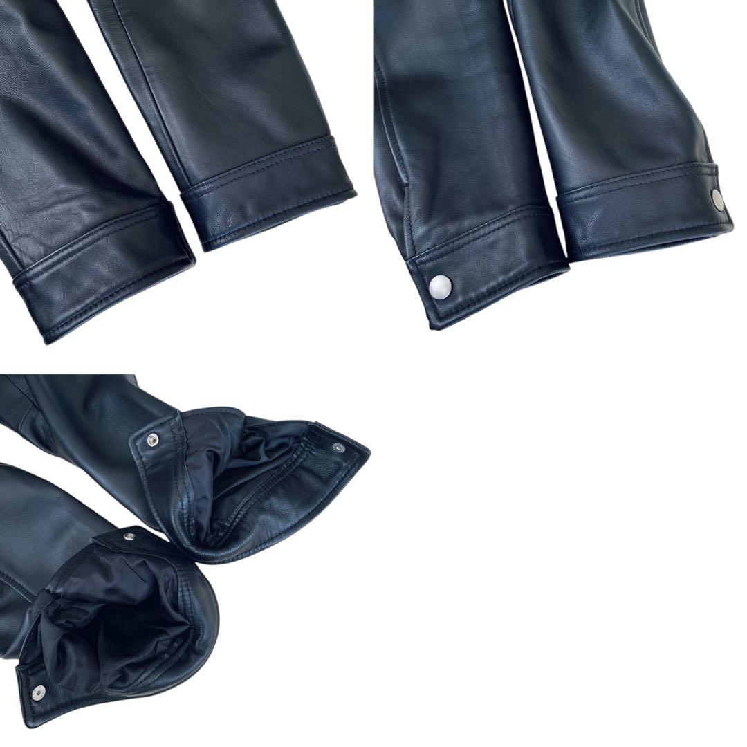 RATTLE TRAP【美品】レザー シングル ライダースジャケット XL