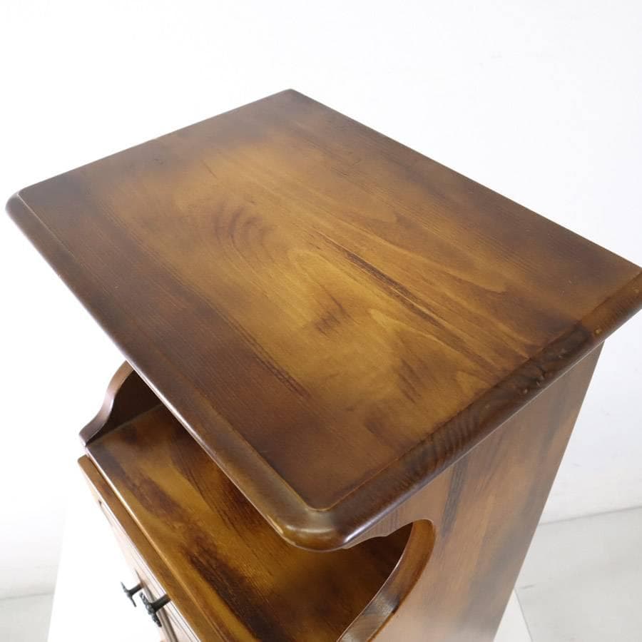 カリモク家具 コロニアル 電話台 玄関ラック 飾り台 花台 引き出し付き