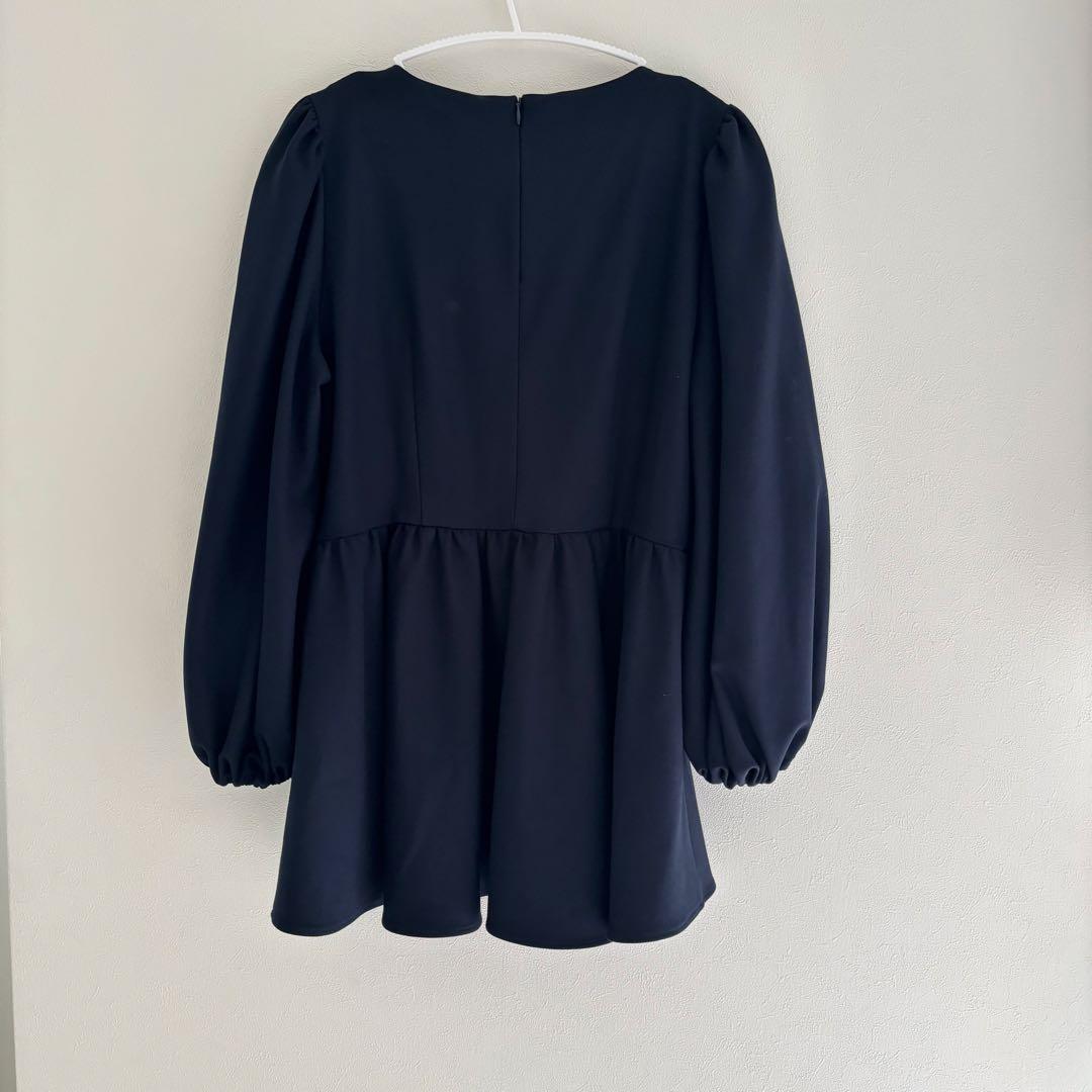 美品 VIRINA ヴィリーナ フランブラウス トップス ペプラムトップス