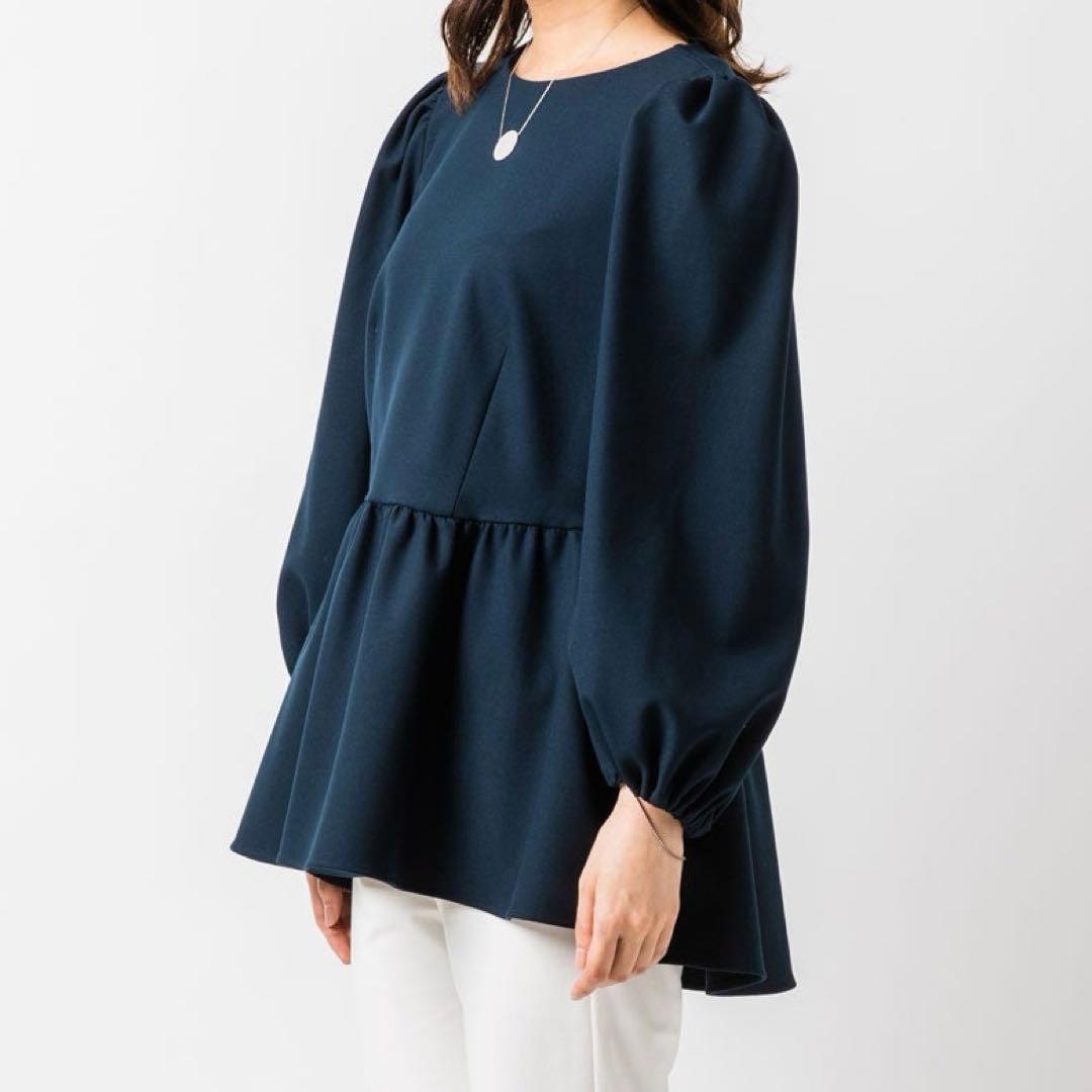 美品 VIRINA ヴィリーナ フランブラウス トップス ペプラムトップス