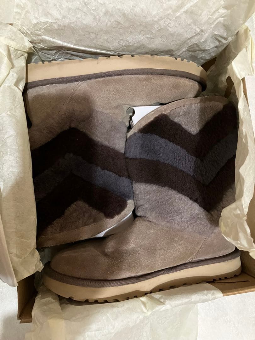 まあこUGG ムートンブーツ グレー系