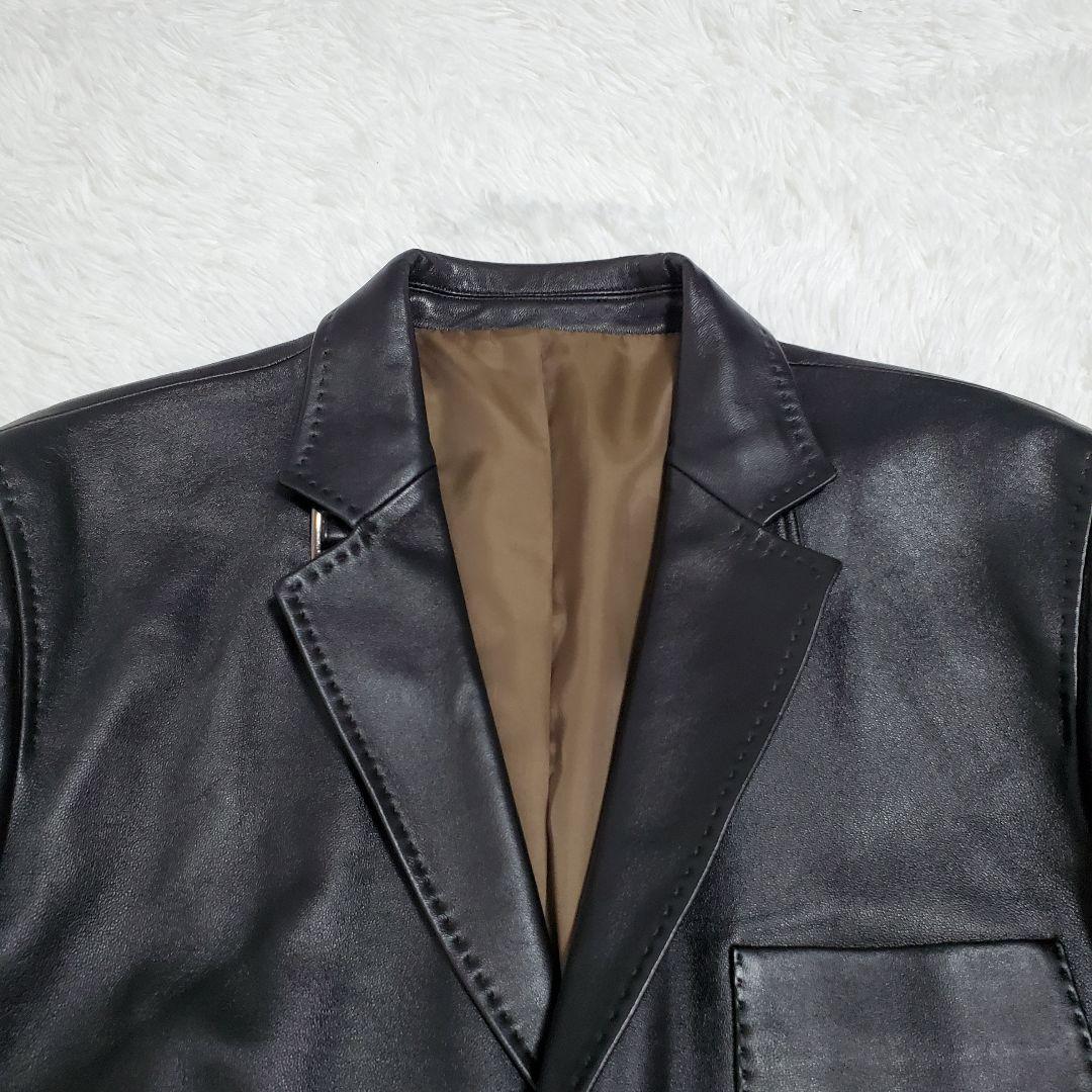 美品✨g-stage　ラムレザー　羊革　テーラードジャケット　aotake様