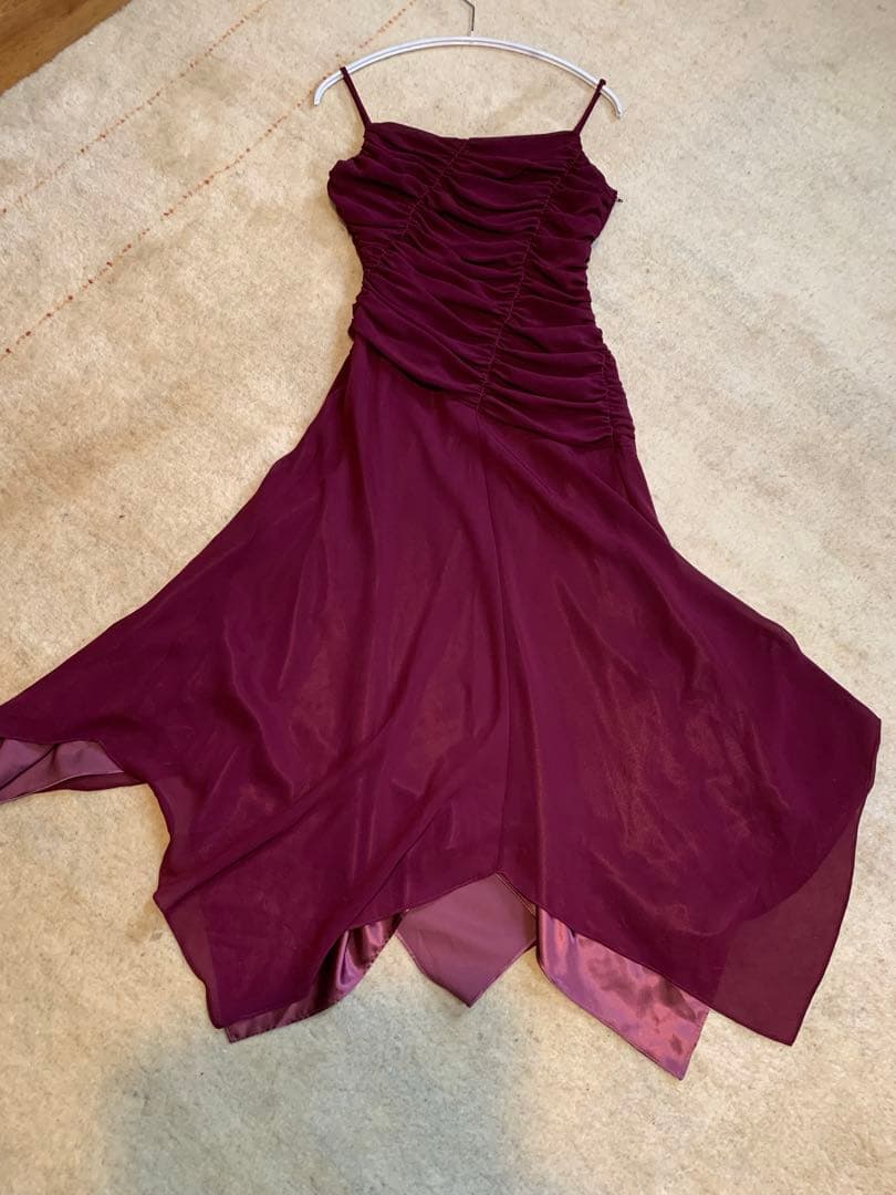 【メアリー】社交ダンス　パーティドレス　モダン　ラテン　タンゴ　ワンピース