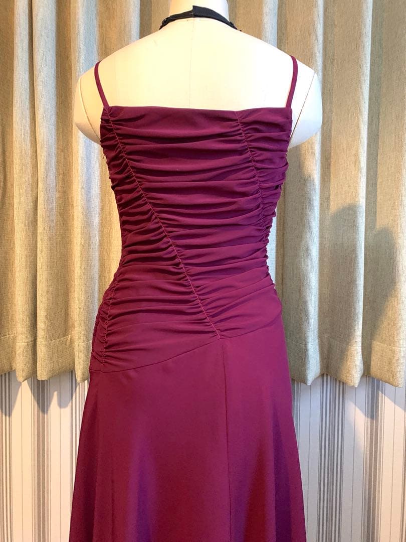 【メアリー】社交ダンス　パーティドレス　モダン　ラテン　タンゴ　ワンピース