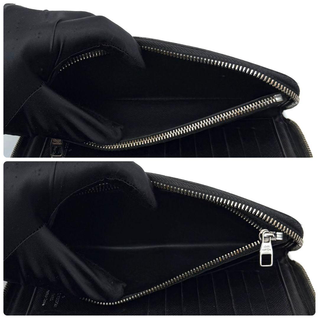 良品 ルイヴィトン ダミエグラフィット ジッピーウォレット ヴェルティカル 黒