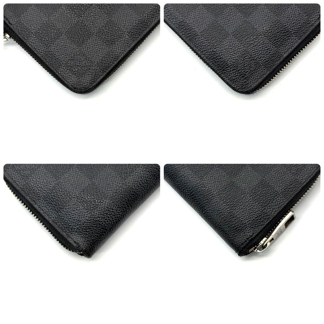 良品 ルイヴィトン ダミエグラフィット ジッピーウォレット ヴェルティカル 黒