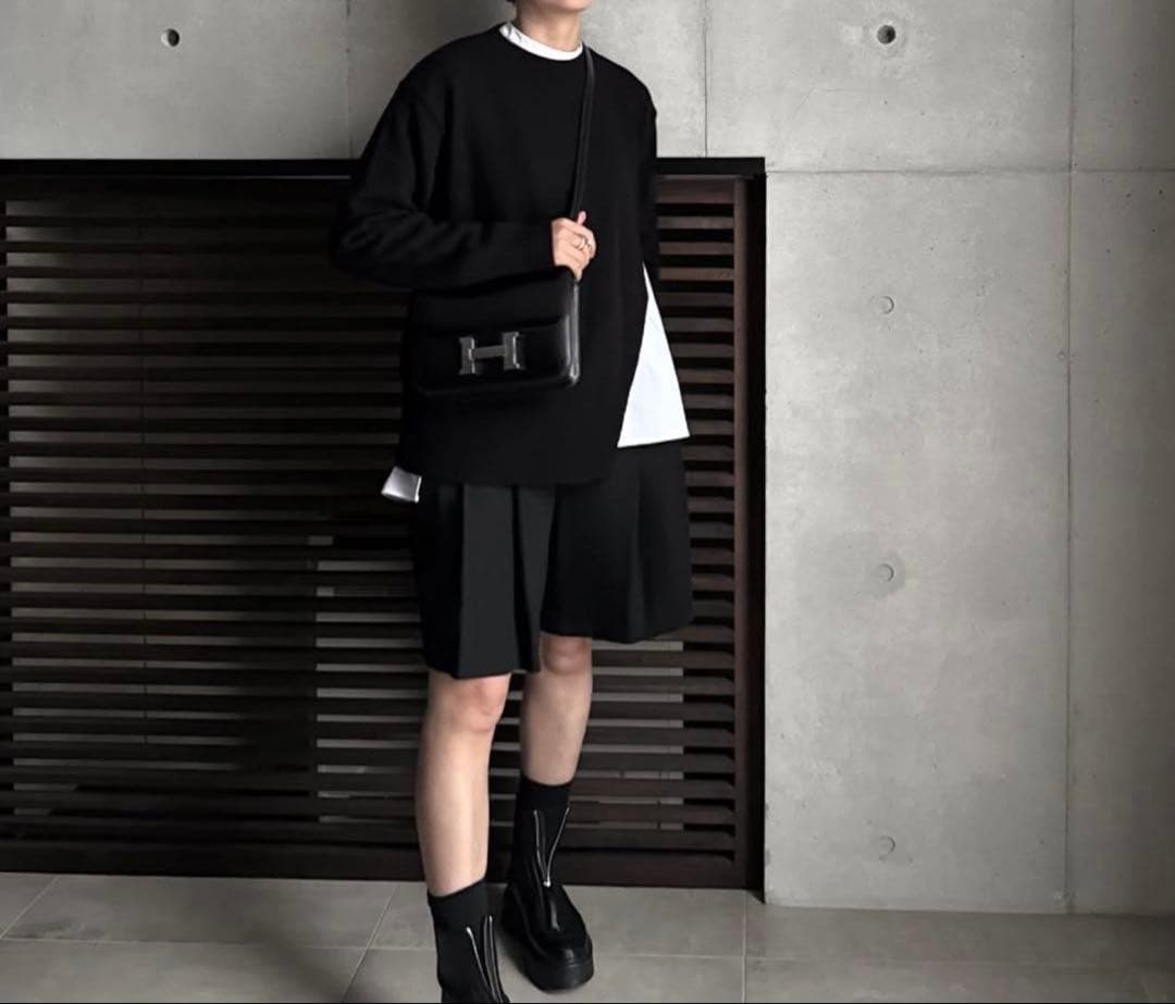 LOHEN ローヘン　SIDE SLIT KNIT ブラック ニット