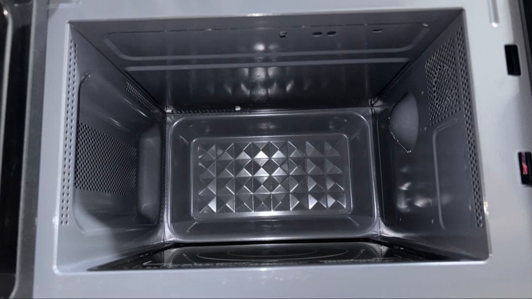 【美品】シロカ 電子レンジ ・18L・フラット ブラック OB-R18F1K