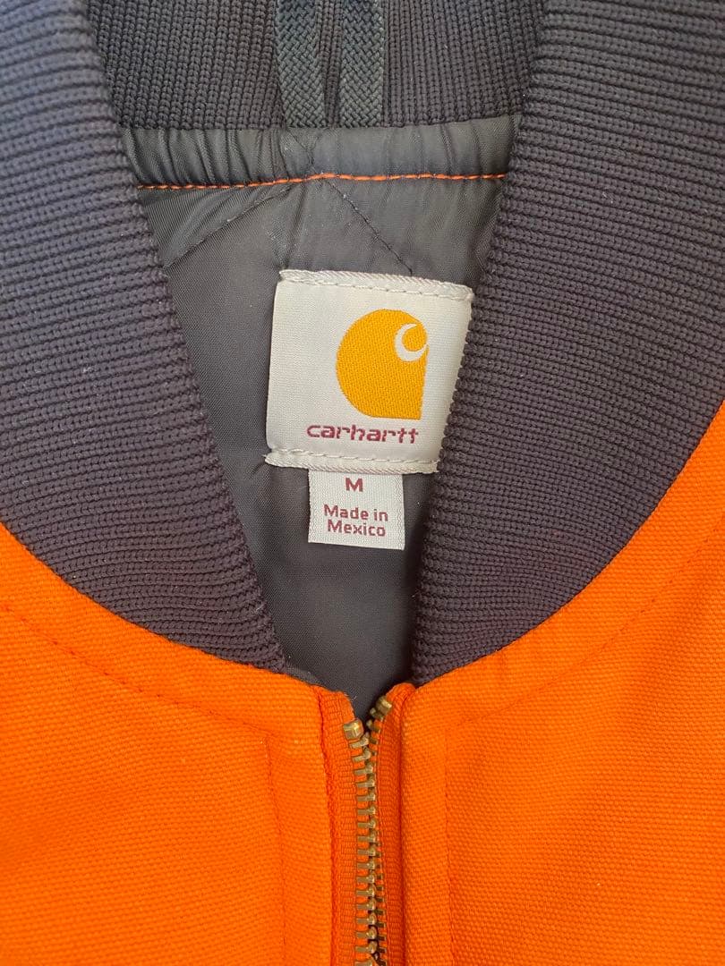 最終値下げ carhartt ダックベスト レアカラー オレンジ