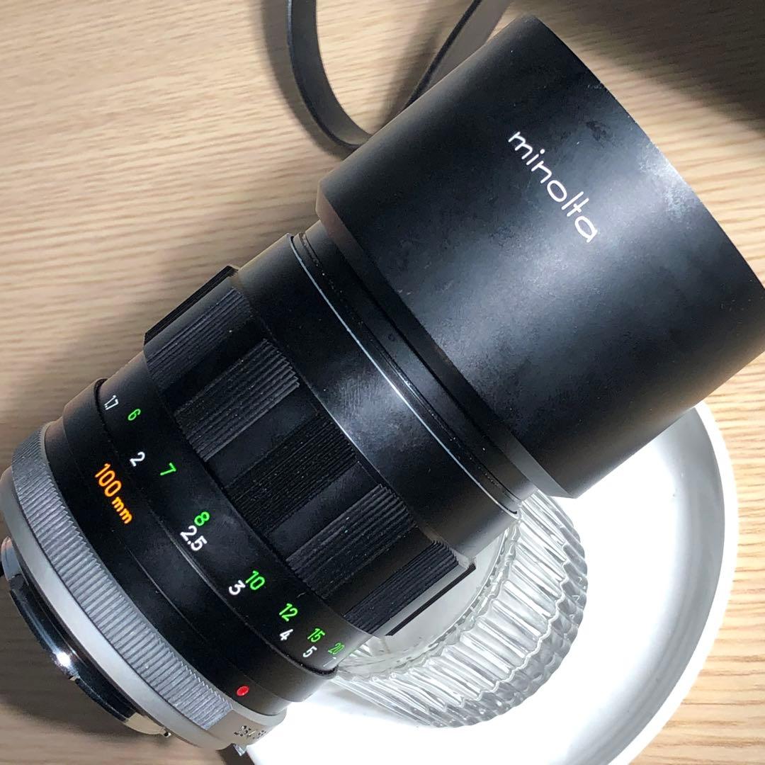純正付属品付　MINOLTA ROKKOR PF 100mm f2.5