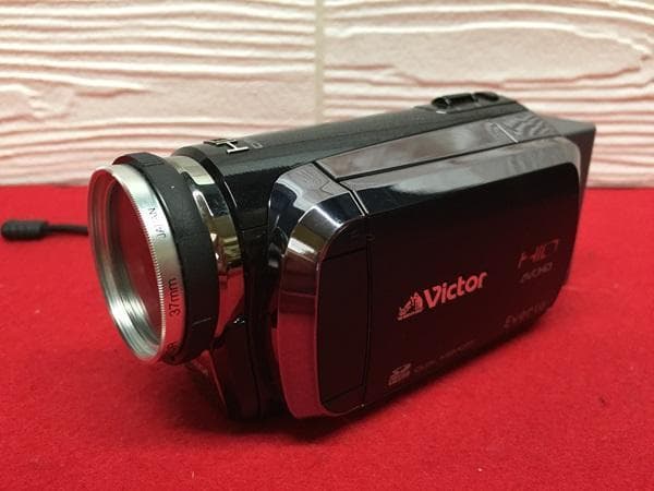 Ｙ ジャンク Victor AVCHD GZ-HM200-B ビデオカメラ S