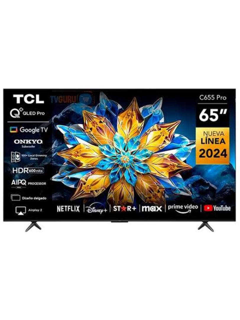 全国送料無料❣️未使用TCL 65型4K量子ドットスマートテレビネット動画多数視聴