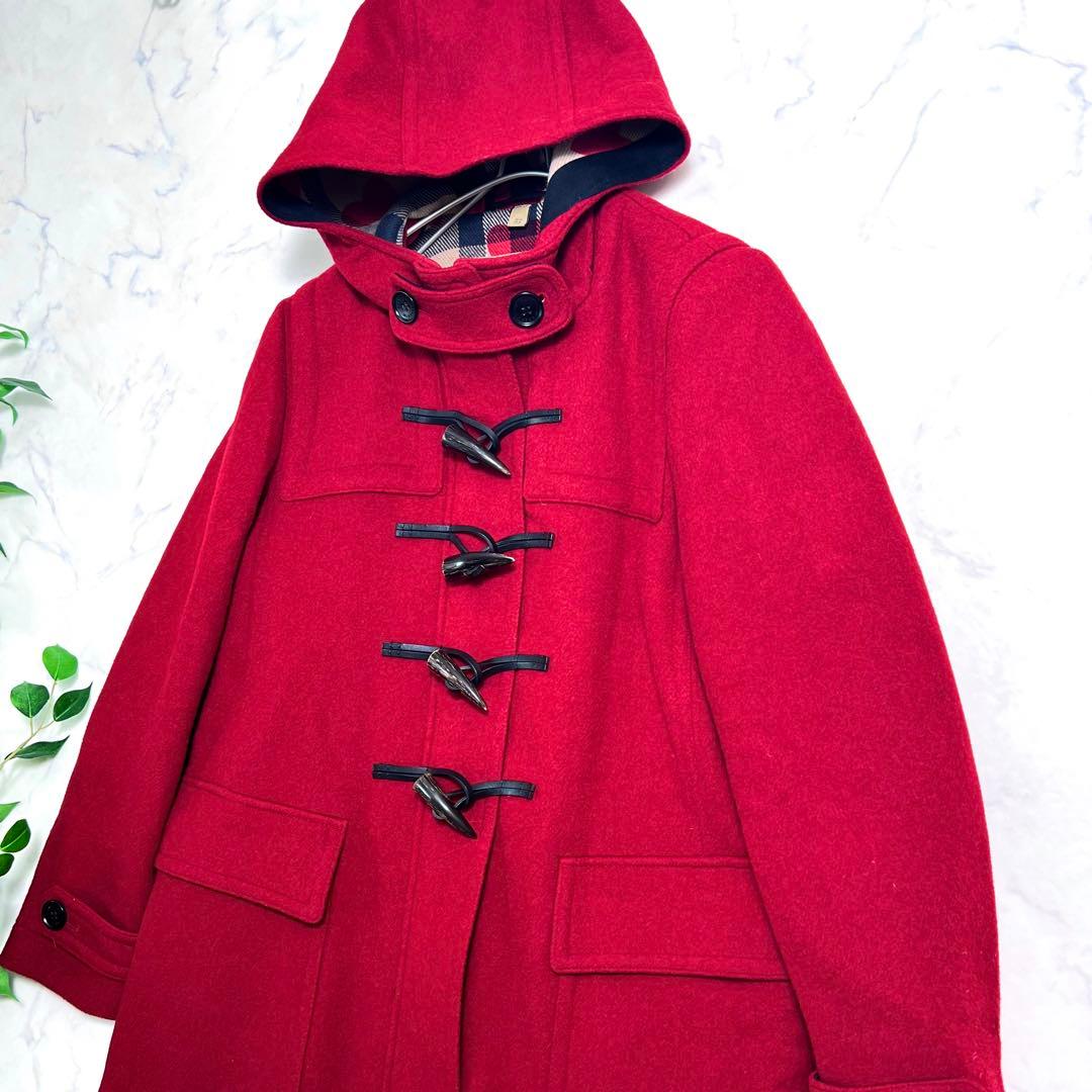 美品 限定完売品 バーバリーロンドン ハート柄ダッフルコート ロング