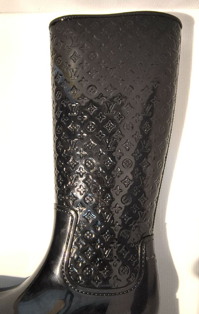 ★美品★ ルイヴィトン モノグラム レインブーツ 長靴 レディース 黒　24cm