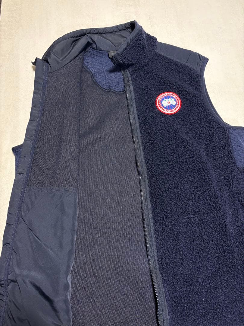 カナダグース ベスト ネイビー L
