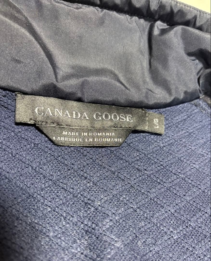 カナダグース ベスト ネイビー L