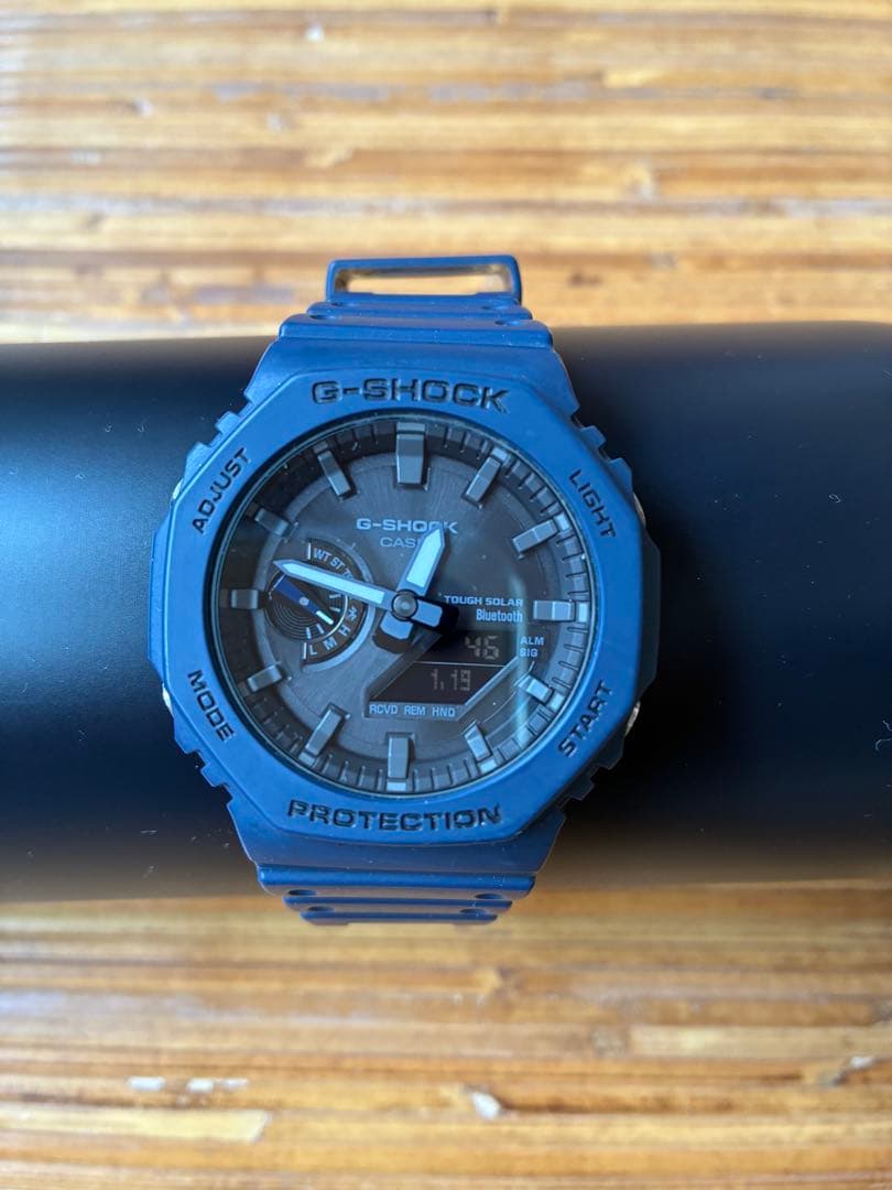 G-SHOCK カシオ ソーラーネイビーGA-B2100-2A 海外モデル