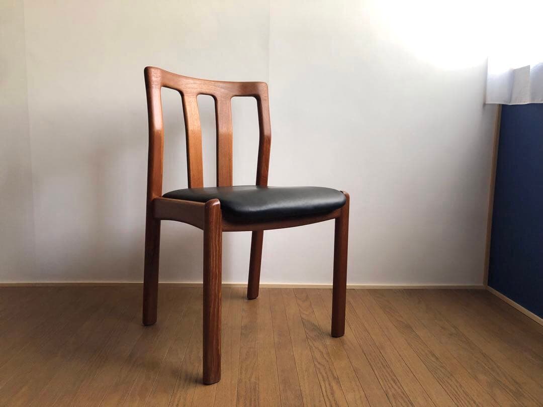 デンマーク dyrlund チーク無垢材チェア③ 北欧ヴィンテージ家具
