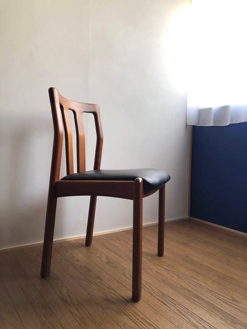 デンマーク dyrlund チーク無垢材チェア③ 北欧ヴィンテージ家具