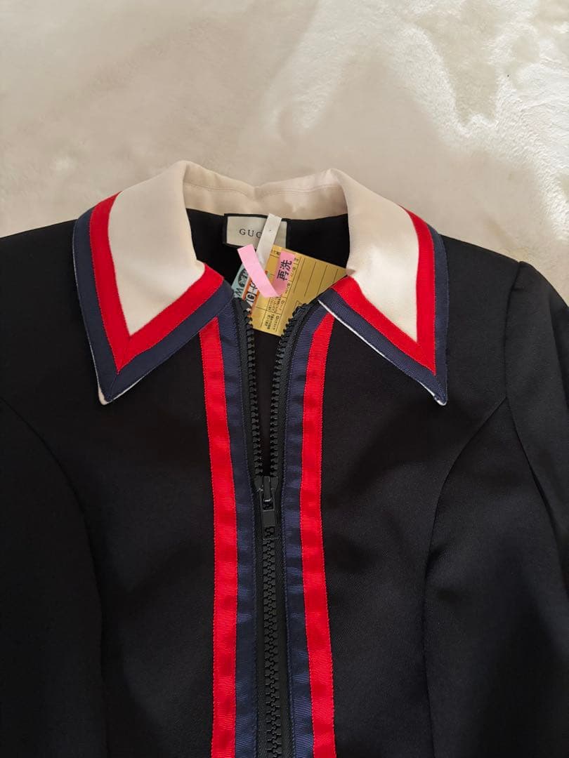 berkinab 様　GUCCI グッチレッド&ネイビーラインワンピースSサイズ