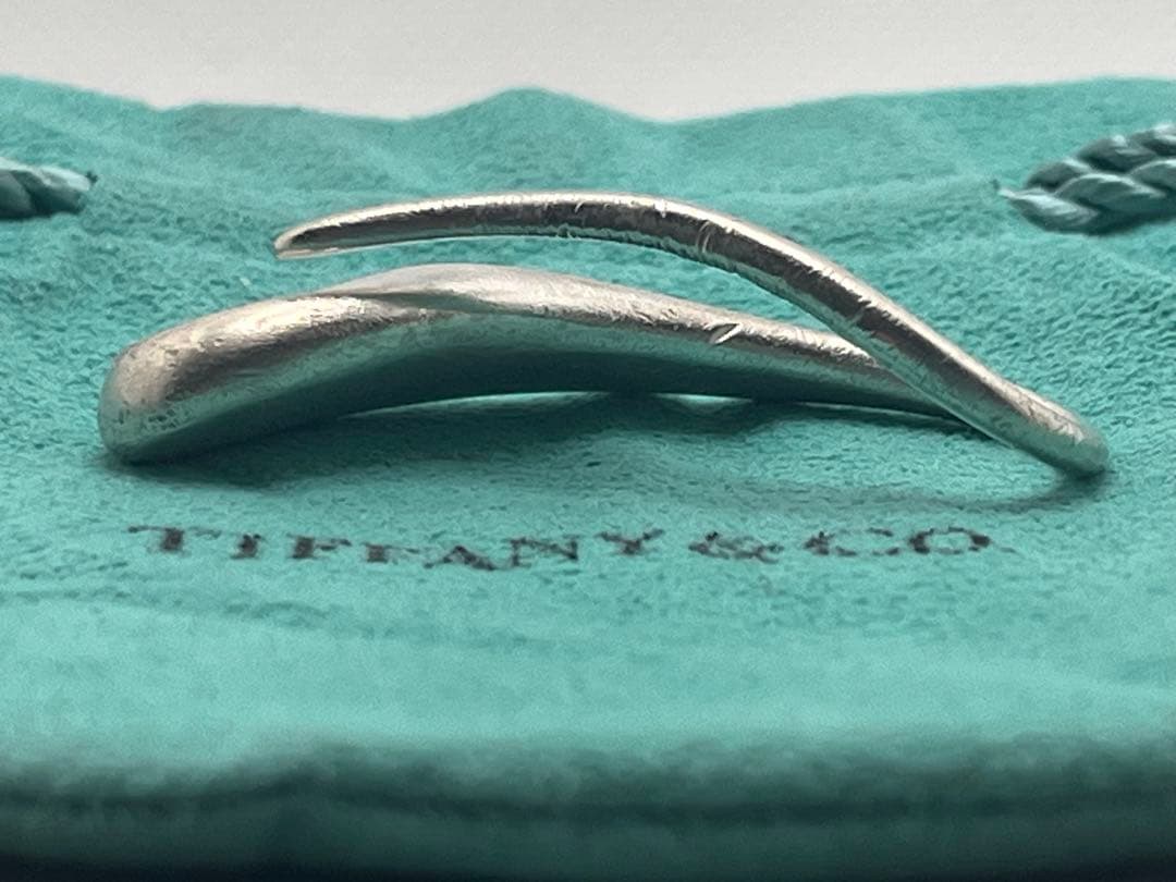 c385 希少　レア　ティファニー　ティアドロップ　マネークリップ　キーリング