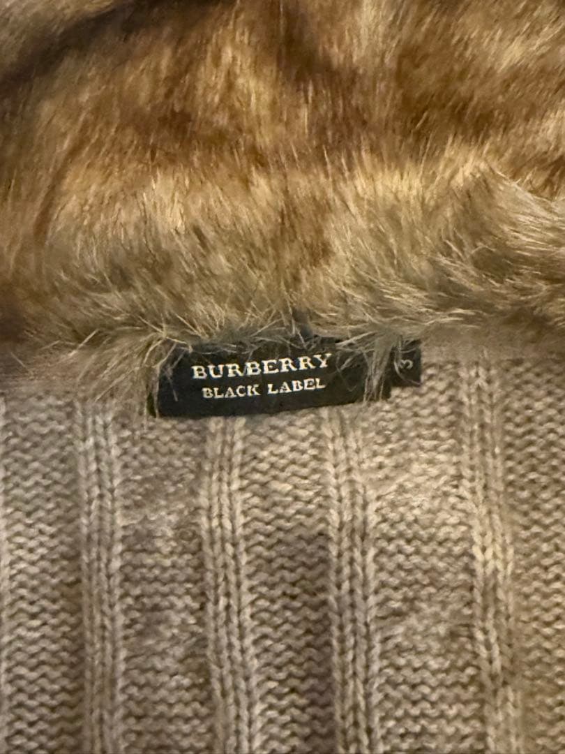 BURBERRY BLACK LABELファーニット バーバリーブラックレーベル