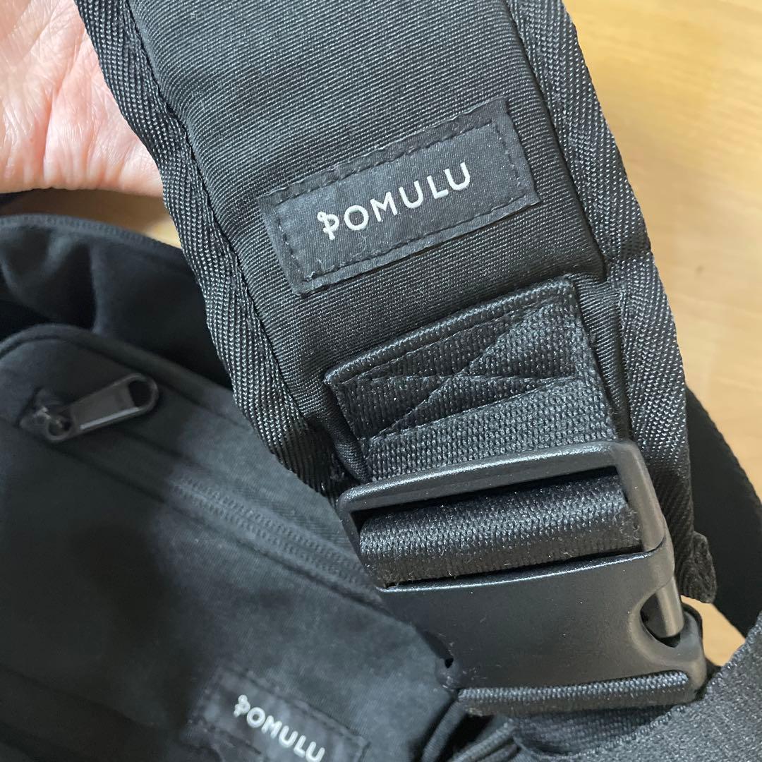 POMULU ポムル ヒップシート ショルダーバッグ 2WAY ブラック
