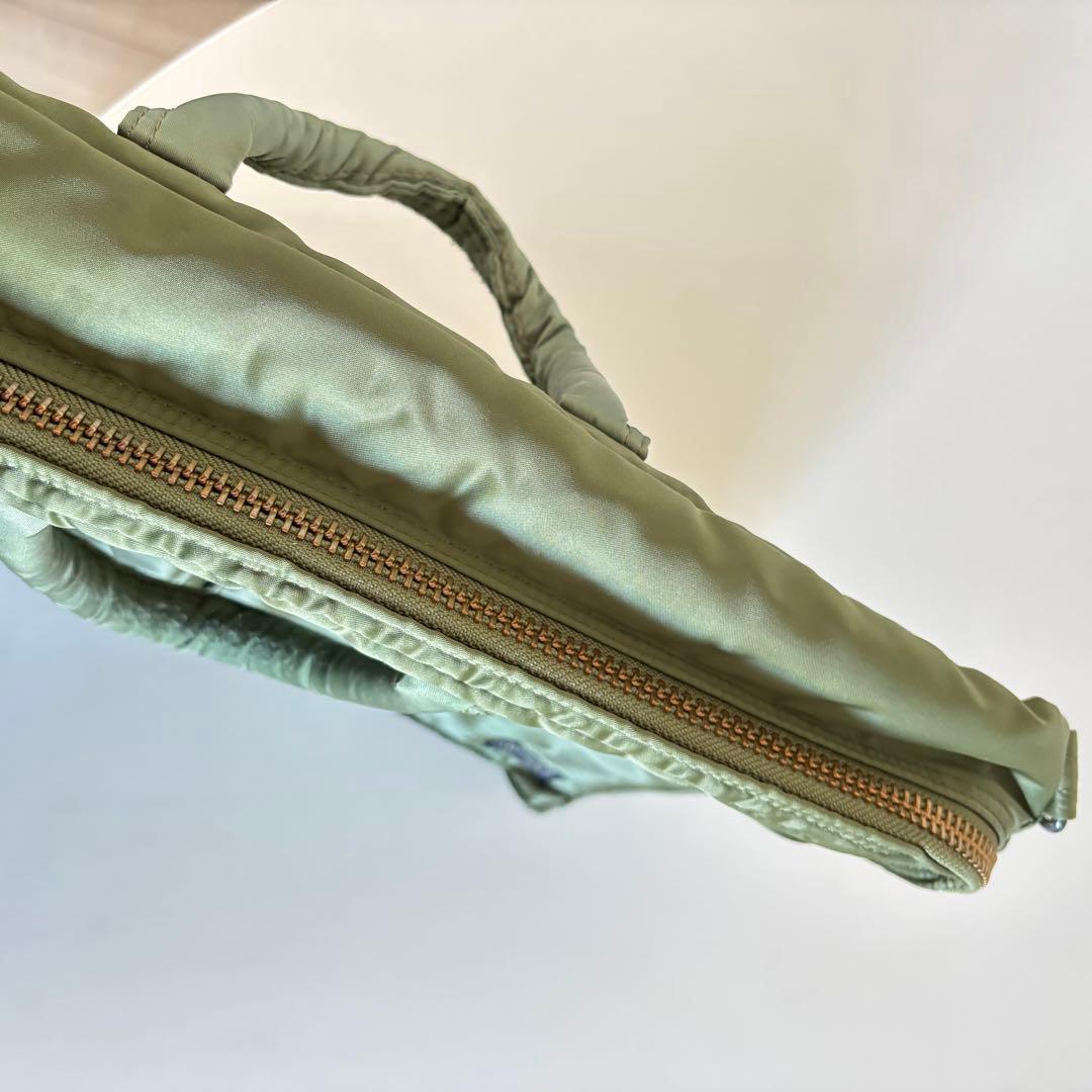 ポーター タンカー 2way ビジネスバッグ セージグリーン