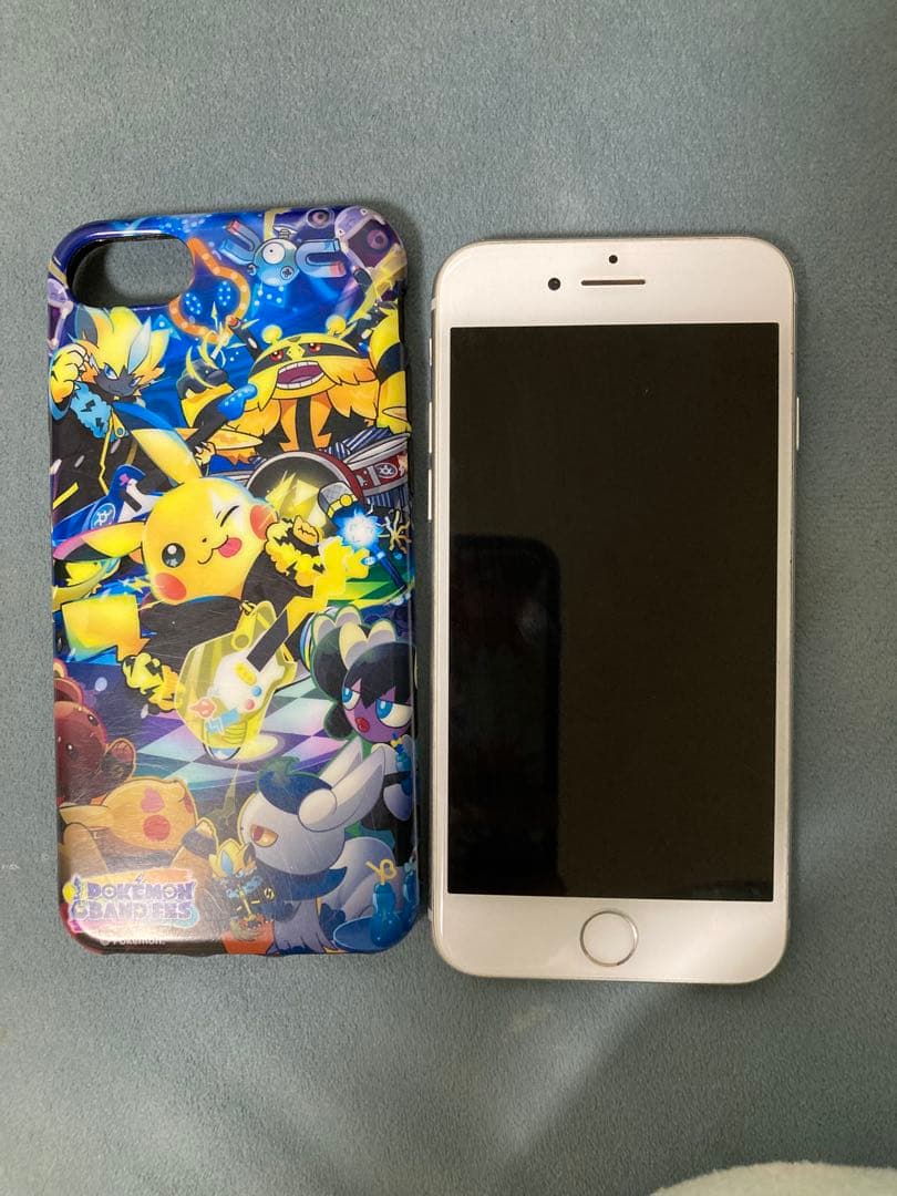 N*）様 Apple iPhone 8 シルバー ポケモンケース付き