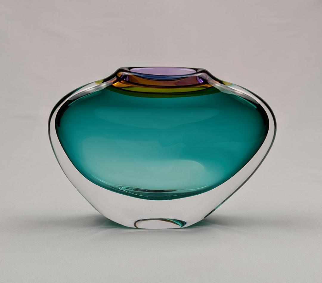 松浦あかね　ガラス花器